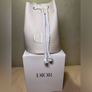 NEW DIOR Drawstring Cosmetic Makeup Pouch Bag